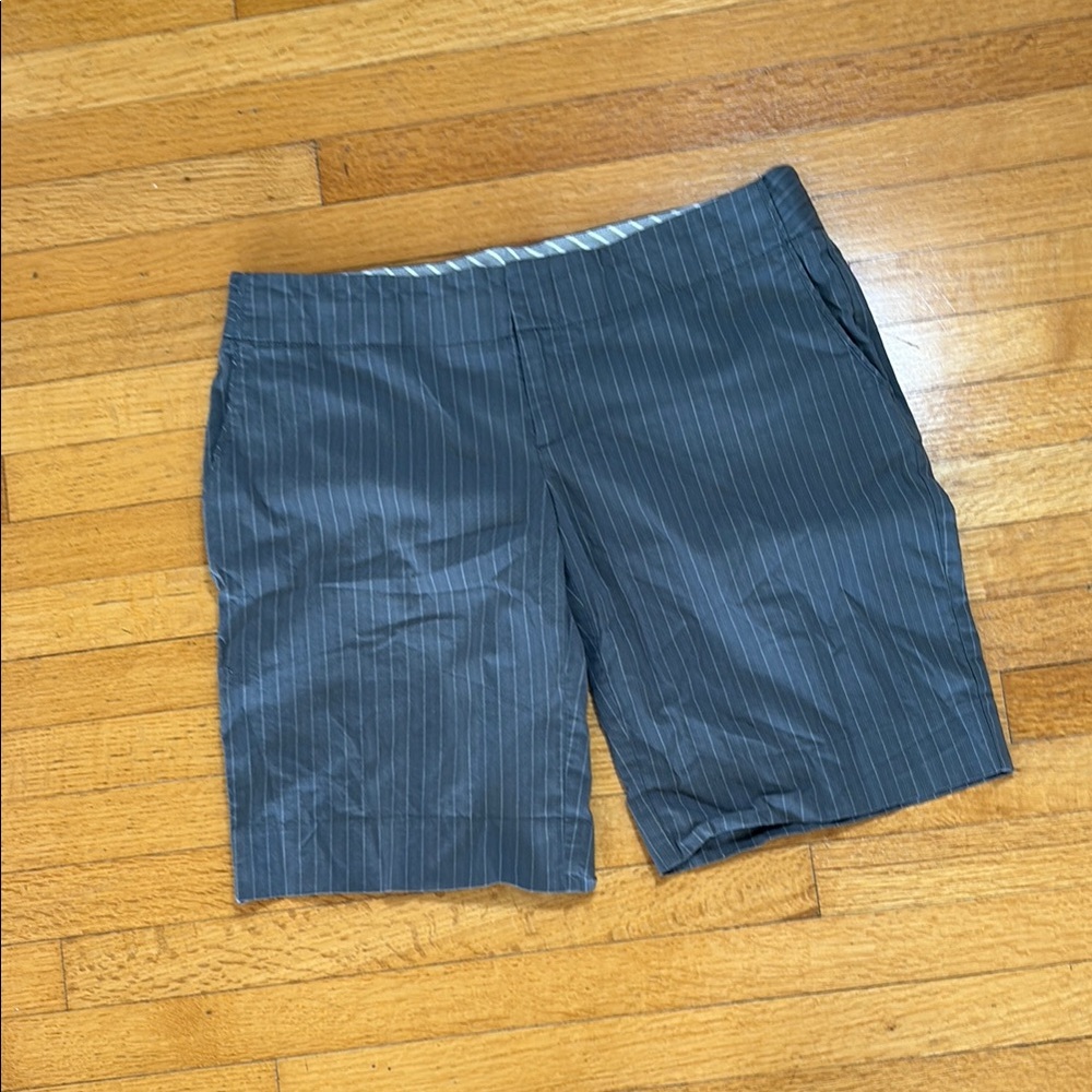 Pinstripe Gray Shorts